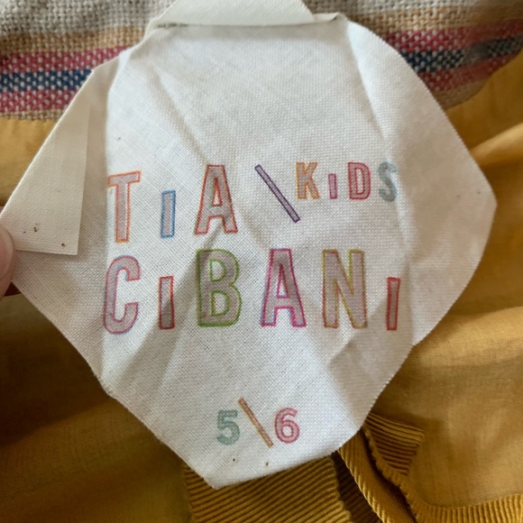 Unisex Tia Cibani Striped Linen/Cotton Jacket, Sz 5/6 - Picture 7 of 10